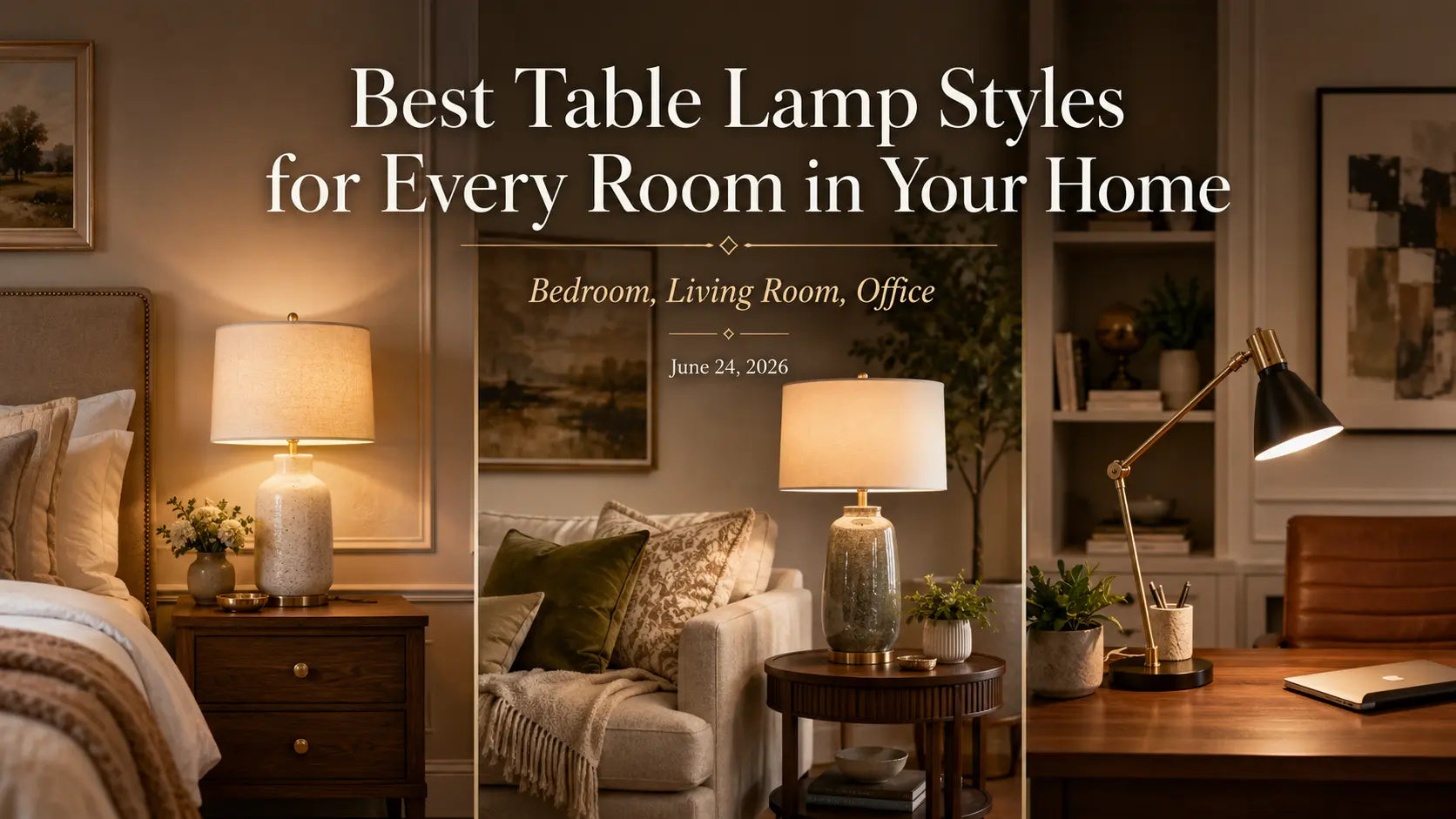 Best Table Lamp Styles for Every Room in Your Home (Bedroom, Living Room, Office) biymjk