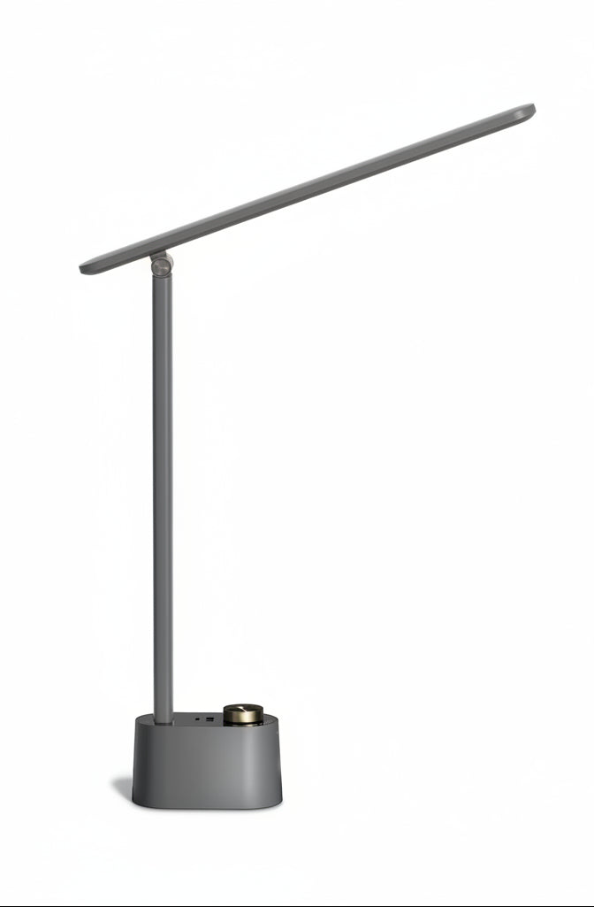 Dimmable LED Desk Lamp with USB Charging Ports Foldable Design biymjk