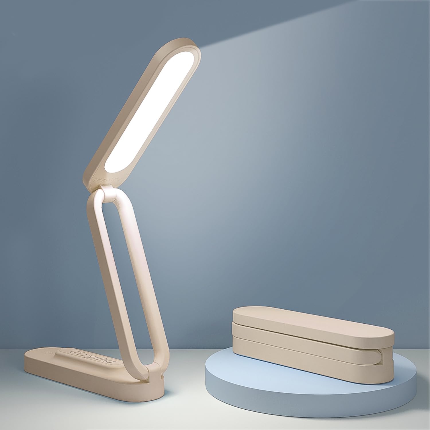 Rechargeable LED Desk Lamp Foldable Portable 3 Brightness Levels biymjk