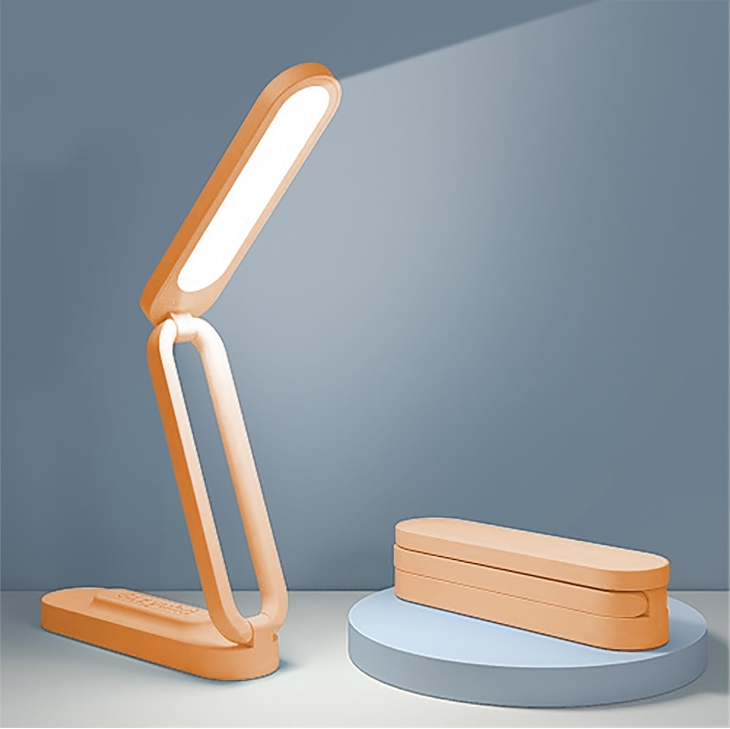 Rechargeable LED Desk Lamp Foldable Portable 3 Brightness Levels biymjk