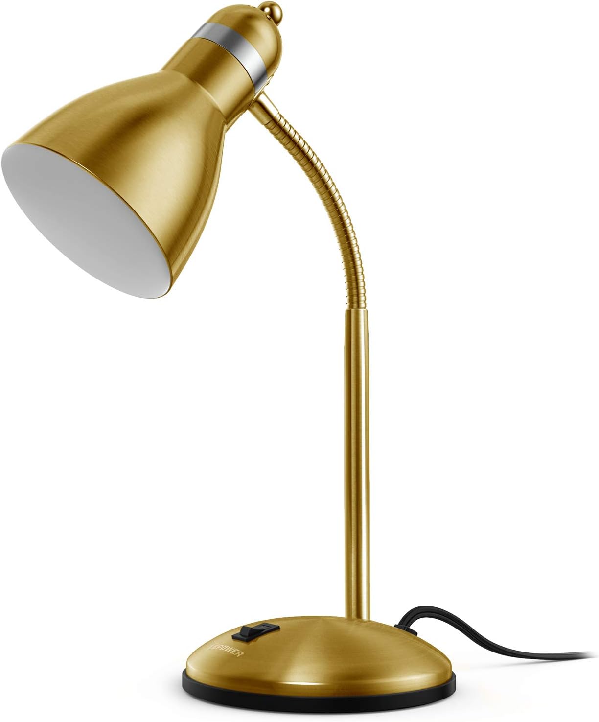 Metal Desk Lamp with Flexible Gooseneck Eye Caring Study Light biymjk