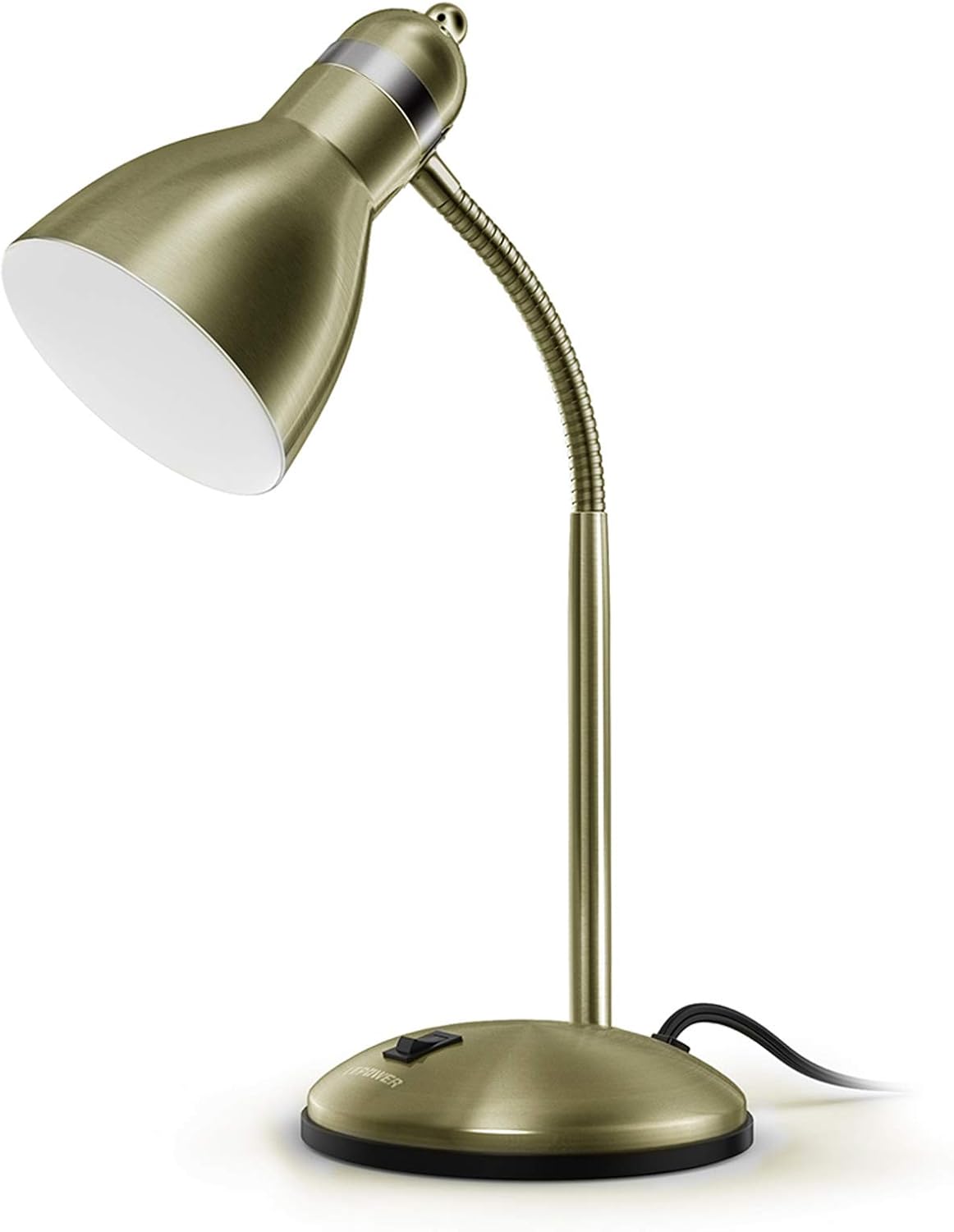 Metal Desk Lamp with Flexible Gooseneck Eye Caring Study Light biymjk