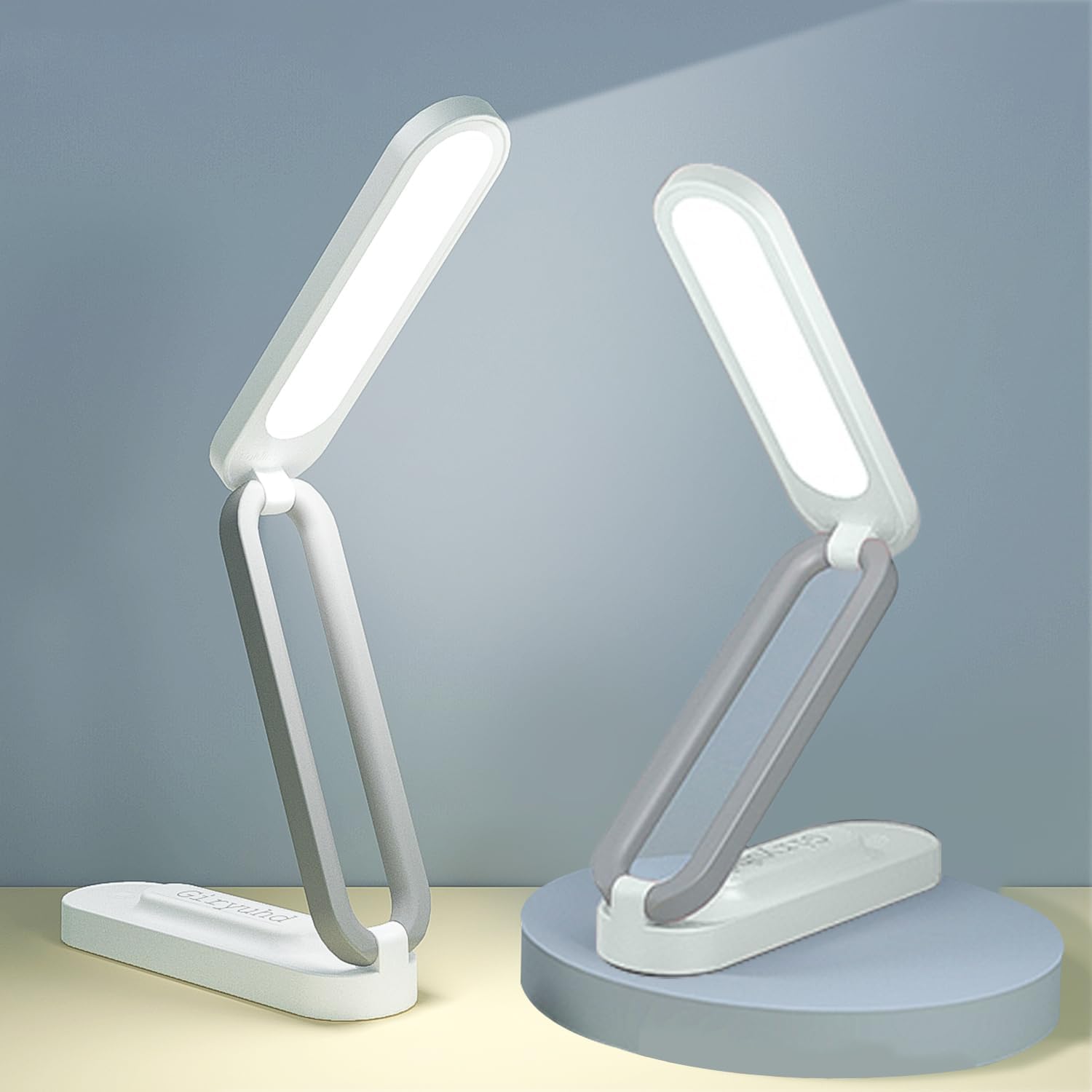 Rechargeable LED Desk Lamp Foldable Portable 3 Brightness Levels biymjk